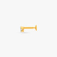 Stately Gold and Diamond Nose Pin,,hi-res image number null