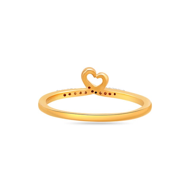 14 KT Yellow Gold Unique Relationships Diamond Ring,,hi-res image number null