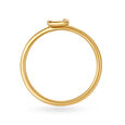 Letter U 14KT Yellow Gold Initial Ring,,hi-res image number null