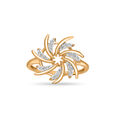 18 KT Yellow Gold Chakram Festive Ring,,hi-res image number null