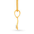 Understated 18 Karat Yellow Gold And Diamond Pendant,,hi-res image number null