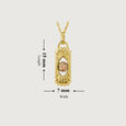 Guardian's Frosty Allure White Topaz 18 KT  Pendant with chain,,hi-res image number null