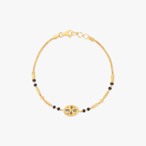 Radiant Wheel Gold Bracelet