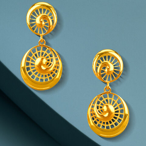 Helix Radiance Gold Drop Earrings