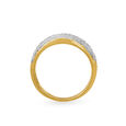 Extravagant 18 Karat Yellow Gold And Diamond Finger Ring,,hi-res image number null