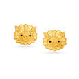 Sheep Face Gold Stud Earrings For Kids,,hi-res image number null