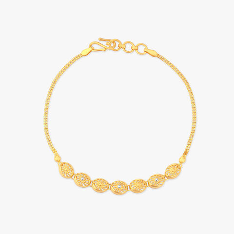Radiant Swirl Gold Bracelet