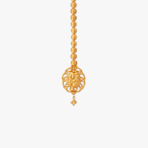 Peacock Harmony Gold Maang Tikka