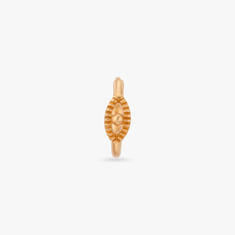 Amber Gleam Gold Nose Pin
