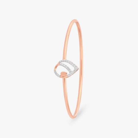 Teardrop Diamond Bangle