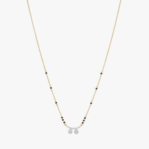 Twin Bloom Diamond Mangalsutra