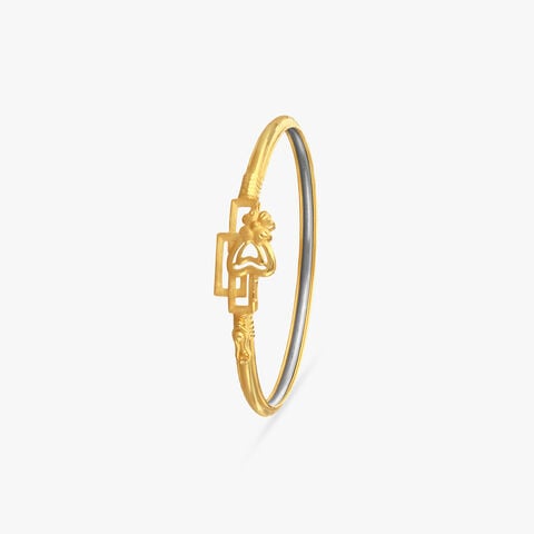 Floral Knot Gold Bangle