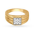 Geometric Diamond Finger Ring for Men,,hi-res image number null