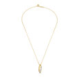 14KT Yellow Gold Ripples Pendant with Chain,,hi-res image number null
