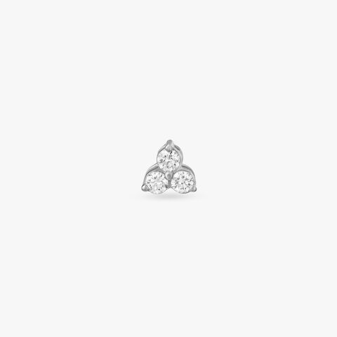 Trinity Glow Diamond Nose Pin
