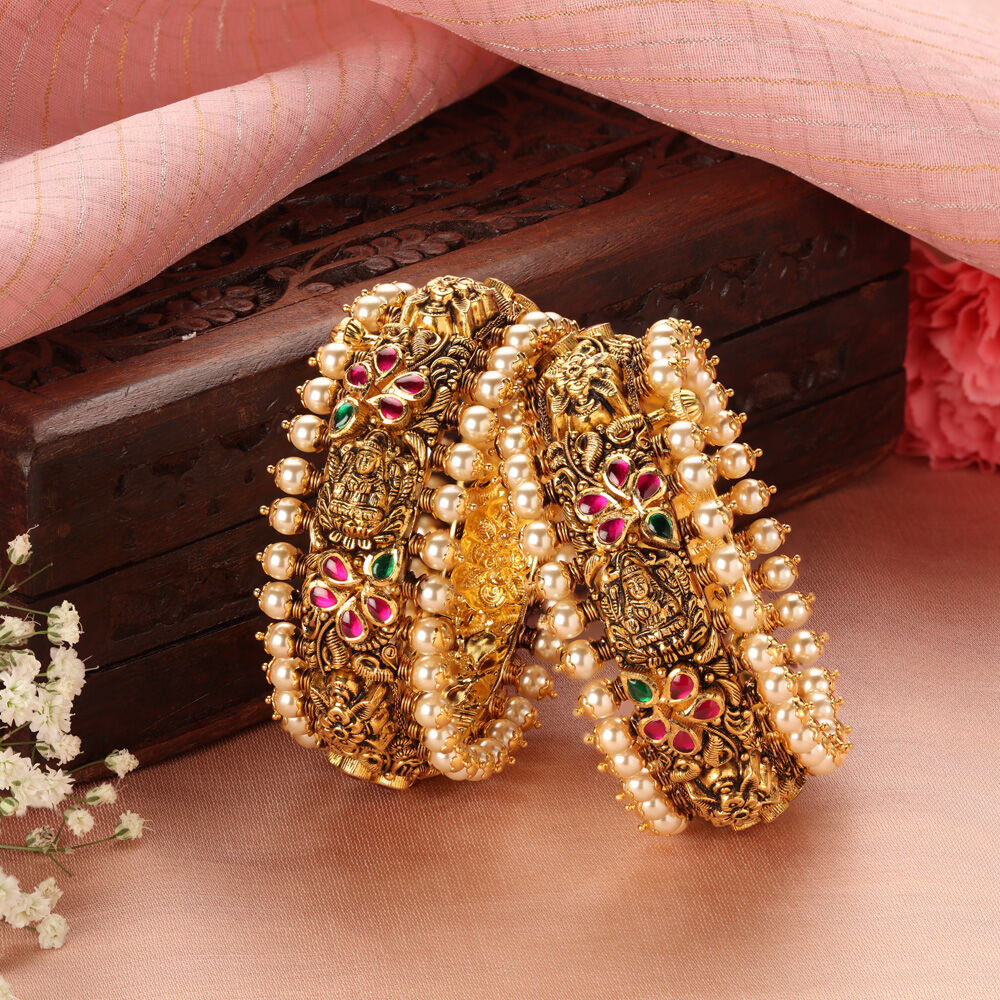 Pearl bangles tanishq top