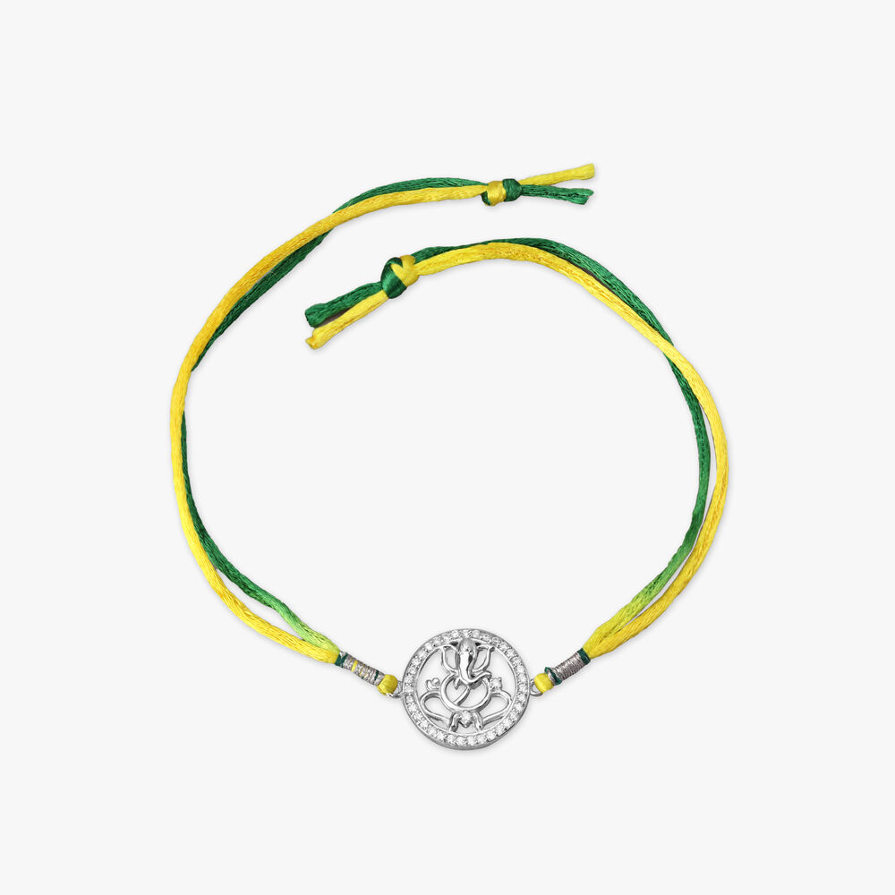 Gold rakhi in tanishq store