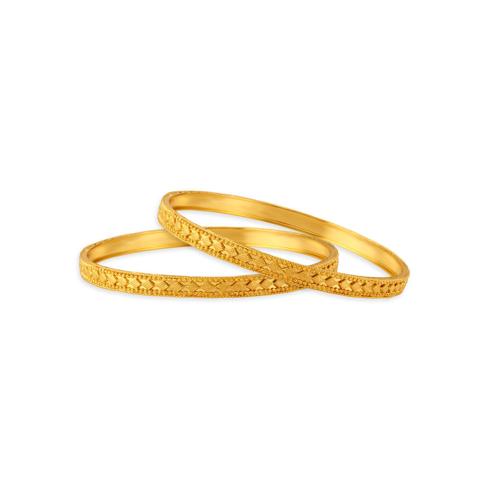 Tanishq single 2024 gold bangle