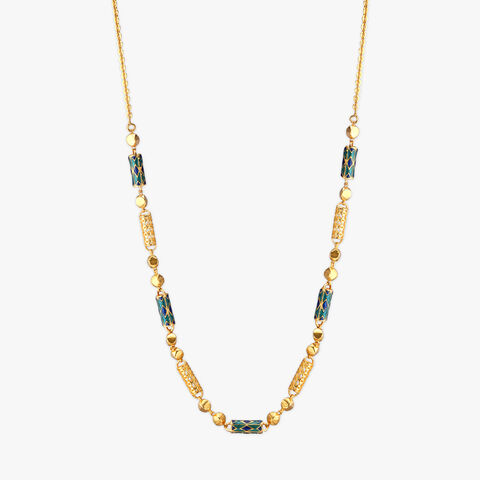 Enamel Harmony Gold Chain