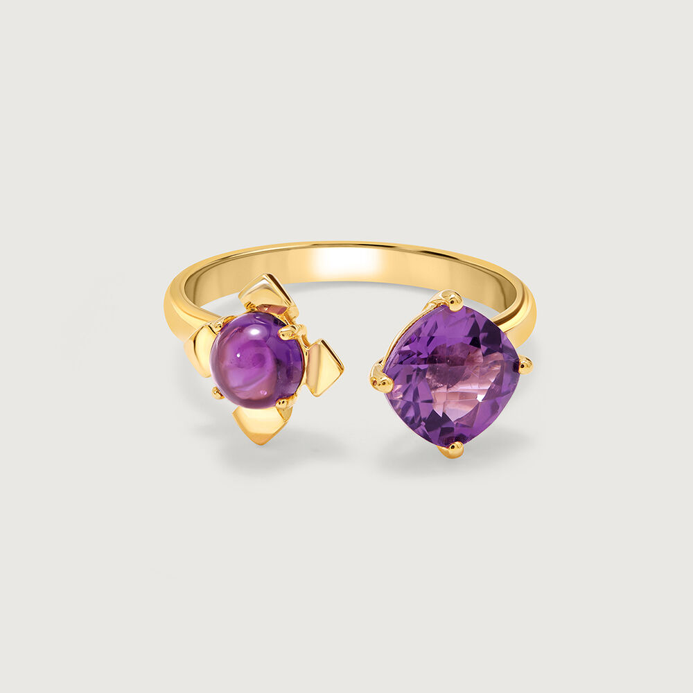 Mystic Mirage 14KT Amethyst Finger Ring
