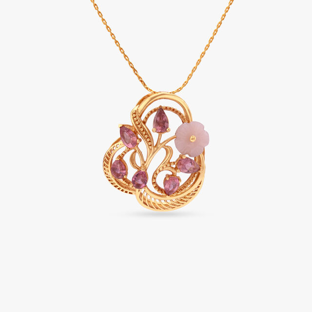 Bloom Whirl Gold Pendant