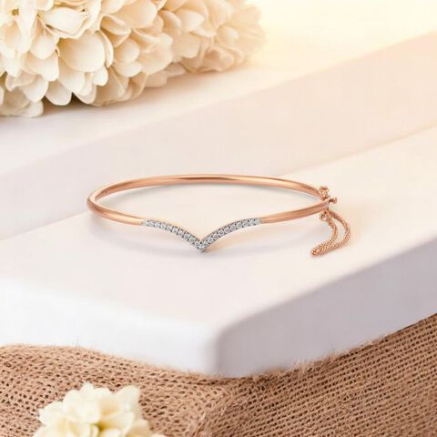 Flattering Diamond Bangle