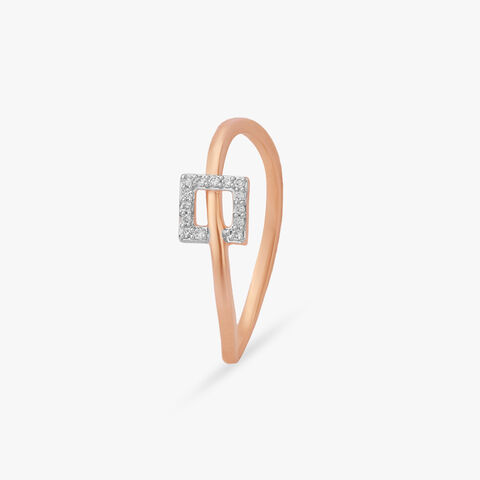 Square Buckle Diamond Ring
