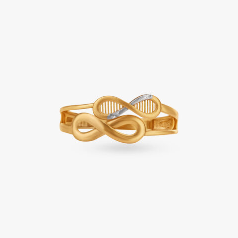Infinity Elegance Gold Ring
