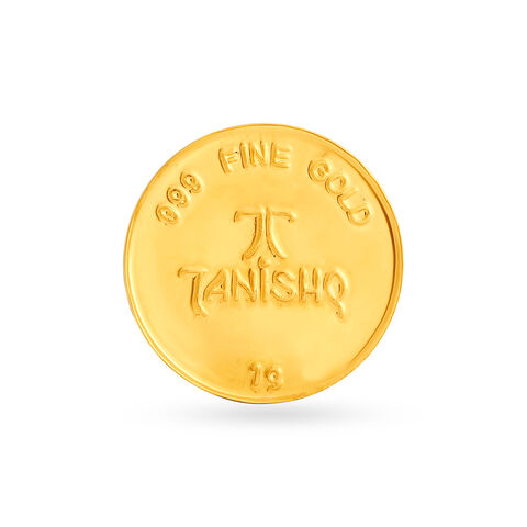 1 gram 24 Karat Gold Coin with Lakshmi Motif