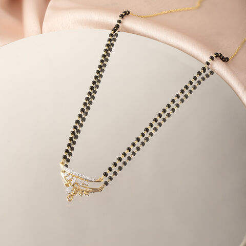 Dewdrop Elegance Gold and Diamond Mangalsutra