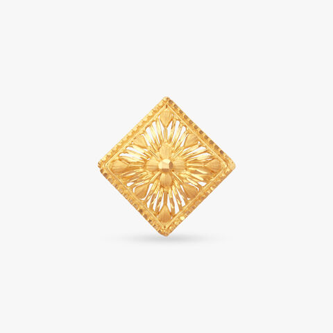 Radiant Bloom Gold Ring