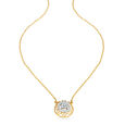 14KT Yellow Gold Concentric Dreams Diamond Pendant with Chain,,hi-res image number null