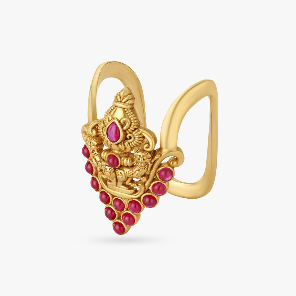 GRACEFUL VANKI RING - Navrathan