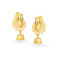Graceful Peacock Gold Jhumka,,hi-res image number null