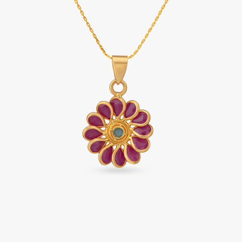 Blossom Glow Gold Pendant