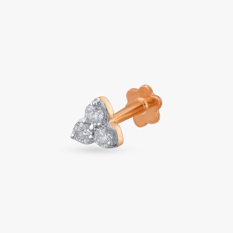 Blossom Trio Diamond Nose Pin