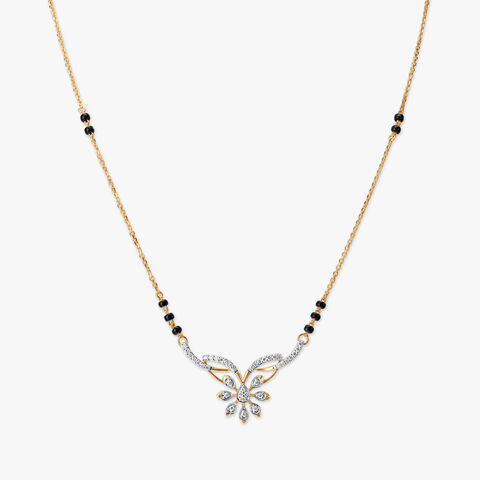 Delicate Flutter Diamond Mangalsutra