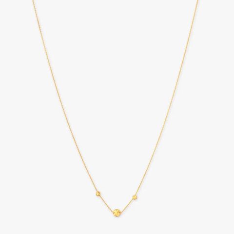 Swirl Bead Gold Chain