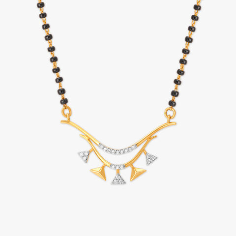 Elegant Geometric Diamond Mangalsutra