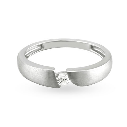 Elegant 950 Platinum Textured Band Ring