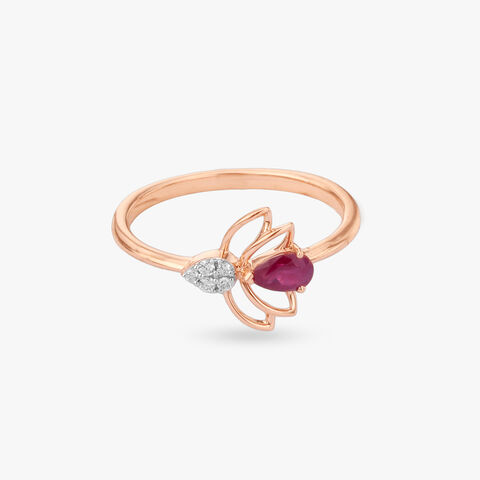 Scarlet Bloom Diamond Ring