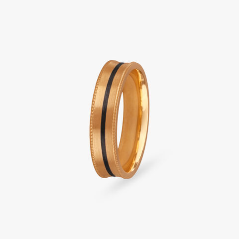 Sophisticated Style Gold Finger Ring for Men