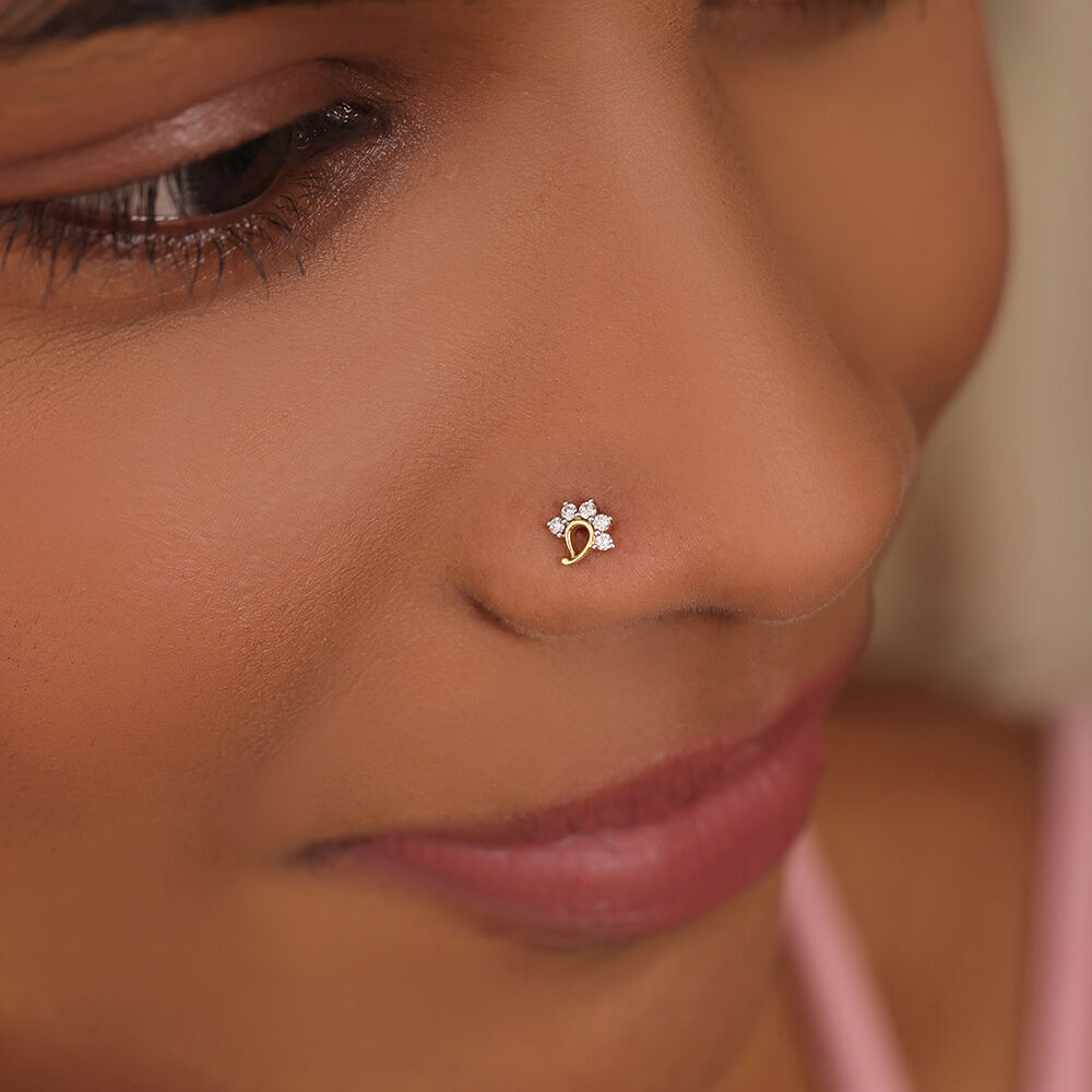 Tanishq diamond nose stud discount