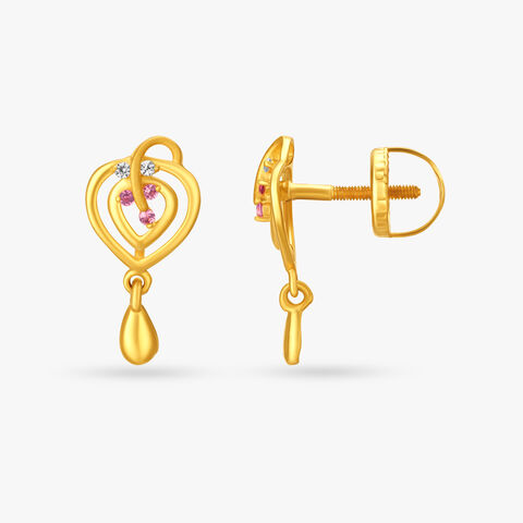 Dainty Shoot Drop Earrings