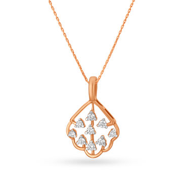Look Radiant In 18KT Gold & Diamond Studded Pendant