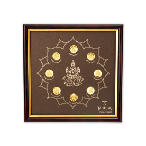 Set of 8 Ashtalakshmi 22 Karat Gold Coin