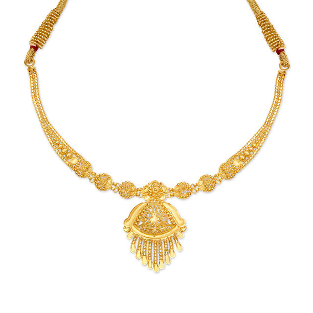 Alluring Gold Necklace Set,,hi-res image number null