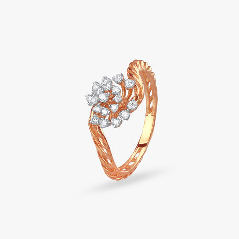 Enchanting Floral Diamond Finger Ring
