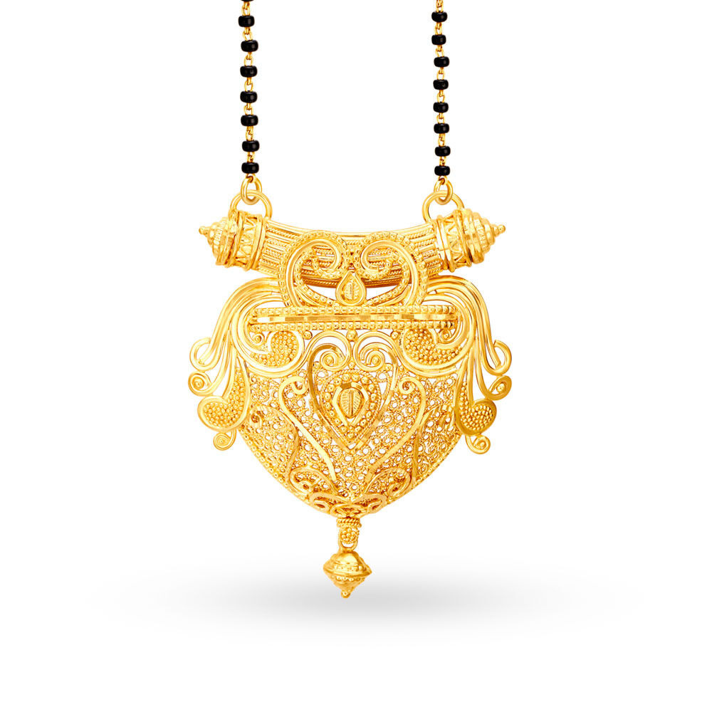 Tanishq gold mangalsutra pendant outlet designs