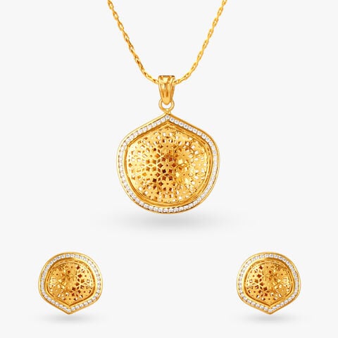 Stellar Pendant and Earrings Set